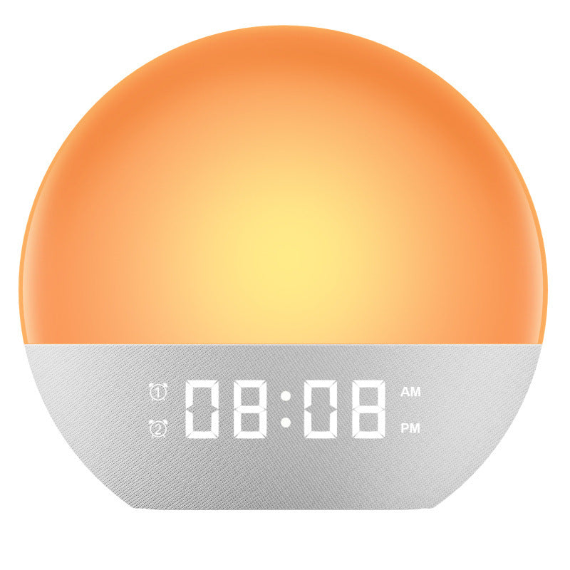 Multifunctional Sunrise Alarm Clock with White Noise and LED Ambiance