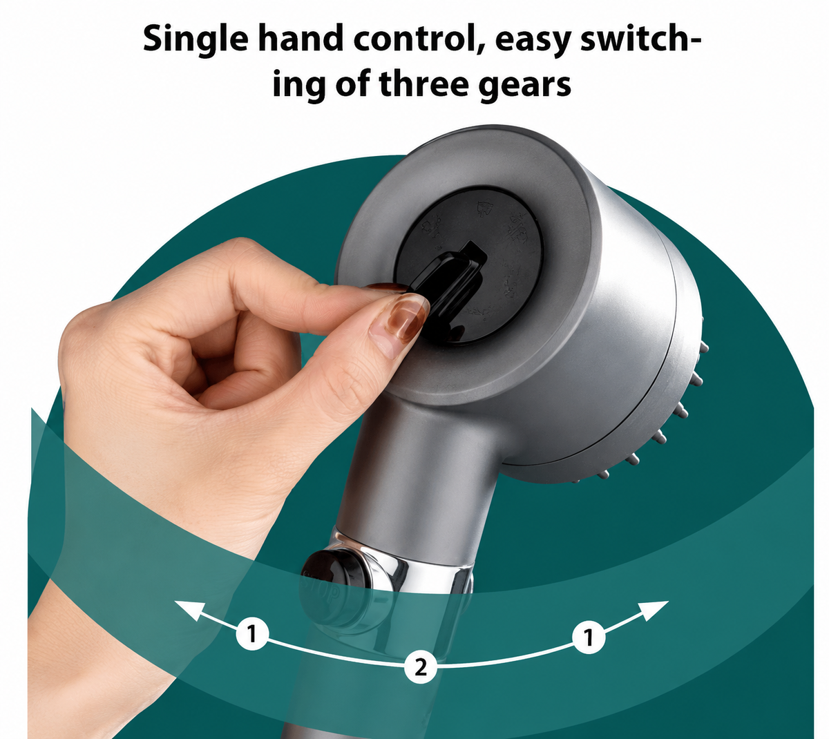 3 Modes Shower Head