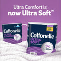 Cottonelle Ultra Soft Toilet Paper, 12 Mega Rolls, 2-Ply, 268 Sheets per Roll