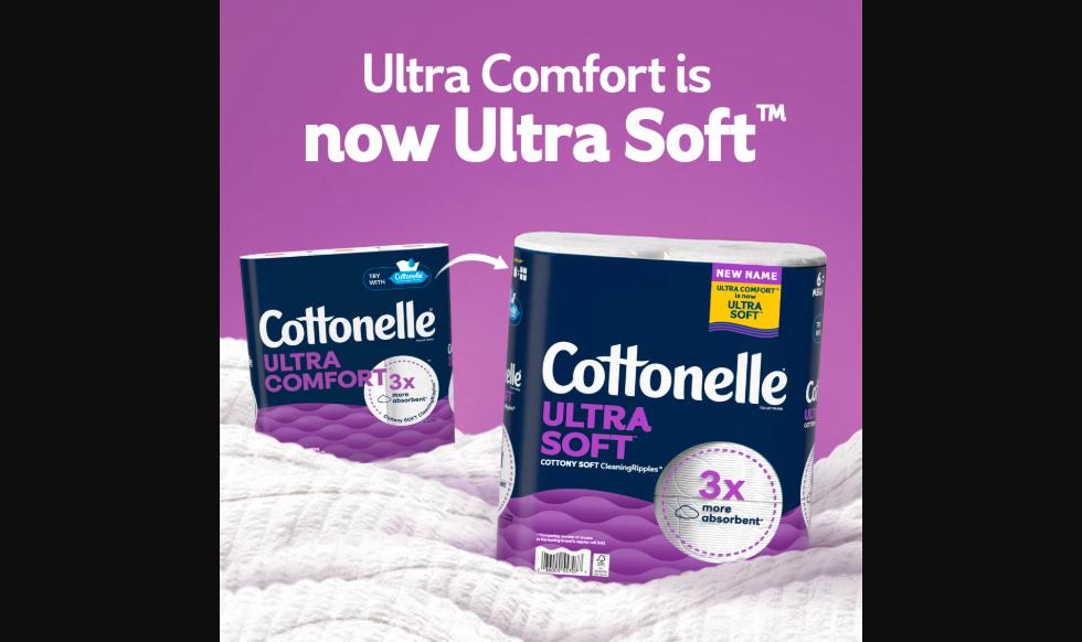 Cottonelle Ultra Soft Toilet Paper, 12 Mega Rolls, 2-Ply, 268 Sheets per Roll
