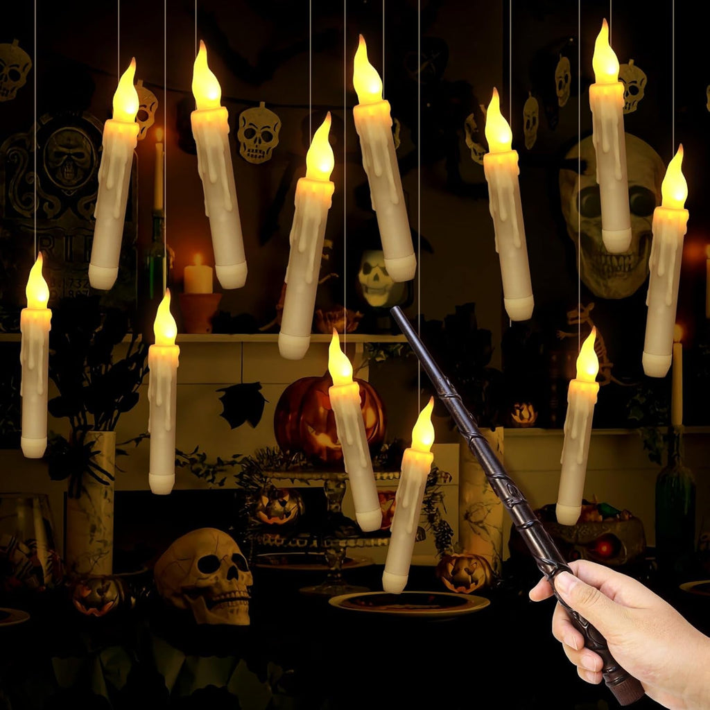 Floating LED candles Halloween display