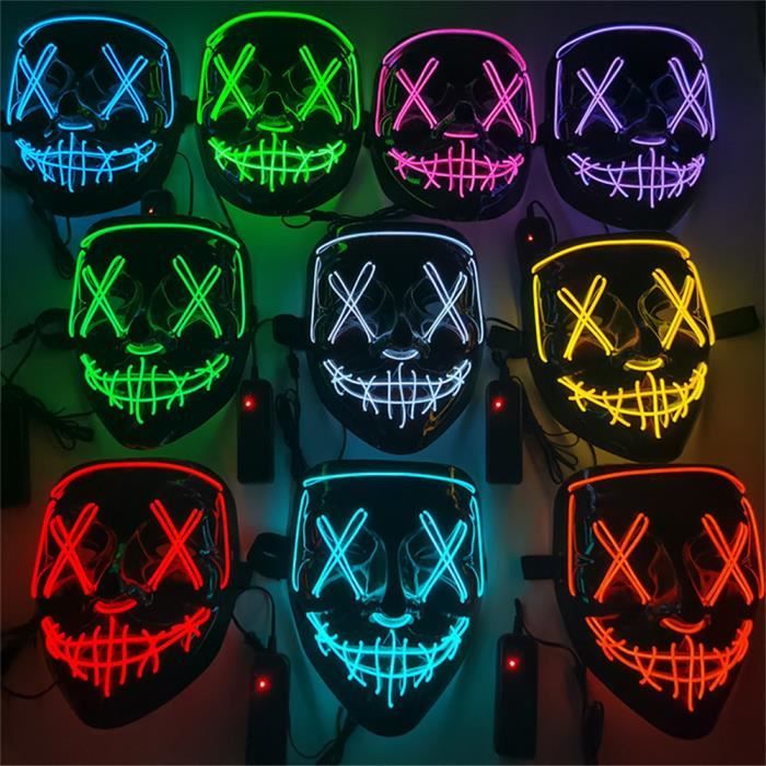 LED Halloween glow mask