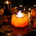 Halloween pumpkin spider LED candle