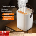Three nozzle night light humidifier