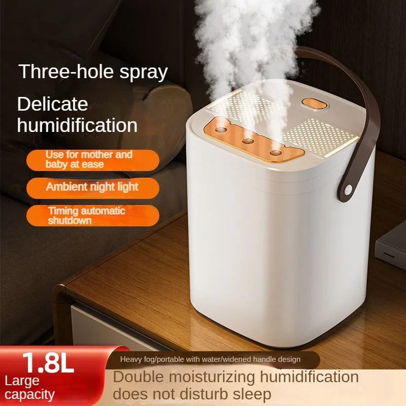 Three nozzle night light humidifier